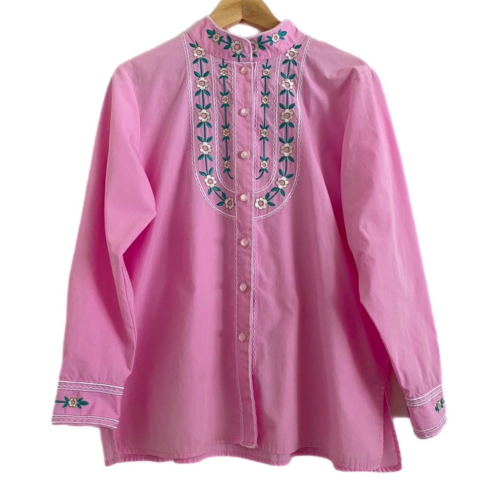 Women’s BOB MACKIE WEARABLE ART Long Sleeve Button Front Shirt